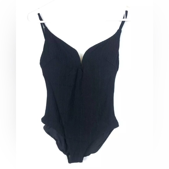 Onia, Womens Gloria One Piece Swimsuit Black, Size Small